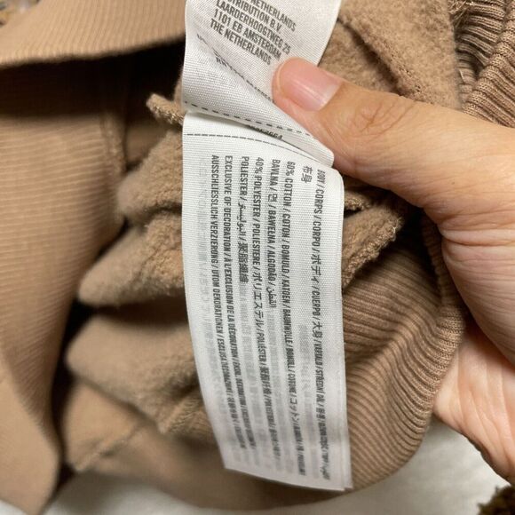 Hollister XS Brown Crewneck Sweatshirt ‘Spend Time in Nature’ Mushrooms - Picture 5 of 8